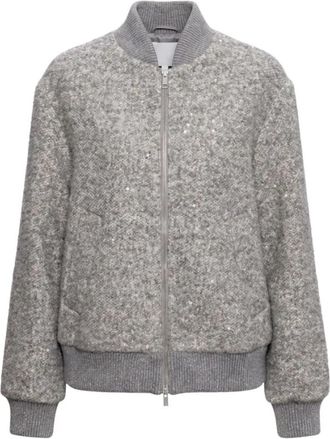 PESERICO Giaccone - Dames - Bomber jackets - Grijs - XS - Jassen