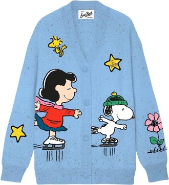 MC2 Saint Barth Sasi Cardigan - Dames - Truien - Blauw - Maat: Xs/S Wol