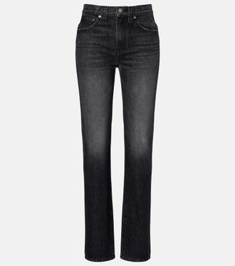 Khaite Farley mid-rise slim jeans
