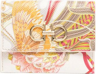 Ferragamo Portacarte Gancini - Toni neutri