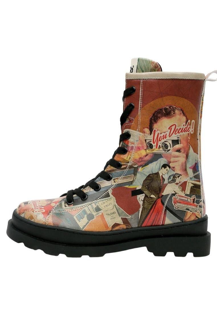 Dogo Bunte Stiefeletten Damen DOGO Boots Go Back To Being Yourself