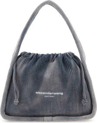 Alexander Wang Air Force Blue Corduroy Small Ryan Handbag