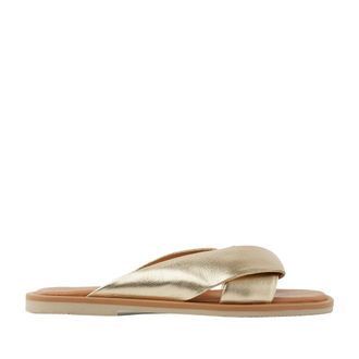 VIA VAI Schoenen, Dames, Geel, 40 EU, Leer, Mandy Colette Slippers