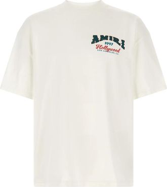 Amiri Hollywood Oversized Tee - Heren - T-shirts - Wit - M - Katoen - Tops