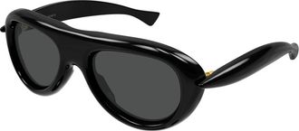 Bottega Veneta Bv 1483S Zonnebril - unisex - Zonnebrillen - Zwart - 54 MM - Nylon - Accessoires