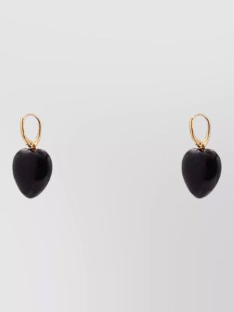 Valentino Garavani royal heart metal statement drop earrings