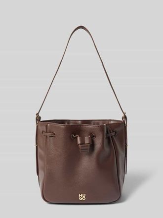 HUGO BOSS Tasche mit Label-Applikation Modell NEEKO in Dunkelbraun, Gr&ouml;&szlig;e 1