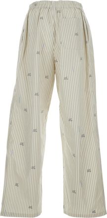 Jacquemus Mens Trousers Beige Cotton
