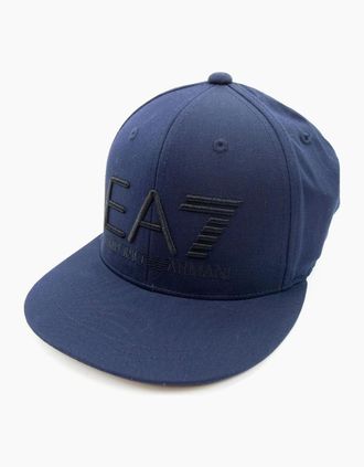 Emporio Armani Mens Ea7 Embroidered Logo Baseball Hat Dark Blue - Navy - Size: OS