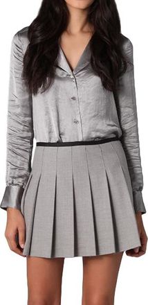 Theory Silver Deno Blouse Size S