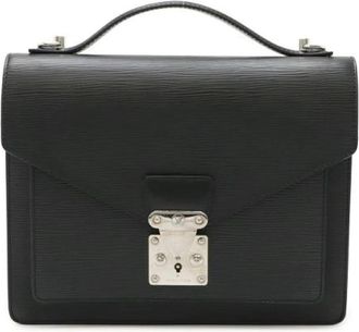Louis Vuitton Tweedehands leren handtassen - Dames - Vintage Handtas - Zwart - ONE Size - Leer - Vintage