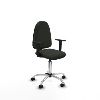 Piqueras y Crespo Piqueras-y-crespo Silla Cl&aacute;sica Negra Ajustable Para Escritorio