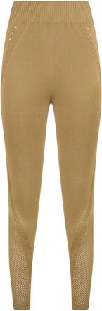 Alberta Ferretti Sheer High-Waisted Leggings - Dames - Leggings - Beige - S - Broeken