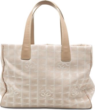 Chanel Pre-owned Womens New Travel Line Nylon Tote - Ivory Textile - One Size