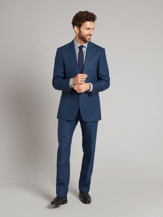 Oliver Brown Carlyle Suit - Rich Blue Linen