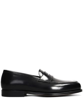 Green George leather loafers - men - Calf Leather/Calf Leather/Calf Leather - 39 - Black