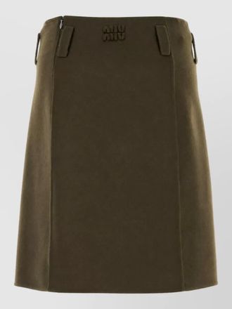 Miu Miu cashmere high-rise skirt