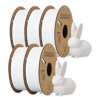OEM Filamento Para Impresora 3d, 1,75 Mm De Di&aacute;metro, Sin Burbujas, 5 Rollos, Blanco