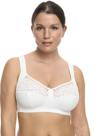 Susa B&uuml;gelloser BH SUSA Classic, Damen, Gr. 100, Cup F, weiss (wei&szlig;), Obermaterial: 54% Polyamid, 27% Baumwolle, 19% Elasthan, unifarben, bequem, BHs B&uuml;gel