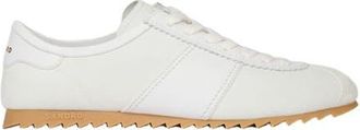 Sandro Leather and suede low-top sneakers in White at Nordstrom, Size 42