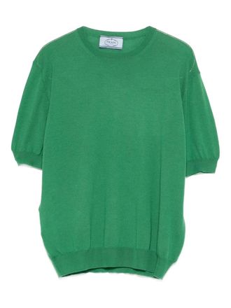 Prada T-shirt met korte mouwen - Groen