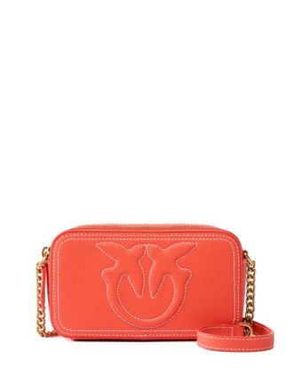 Pinko Carrie logo-embossed cross body bag - Red