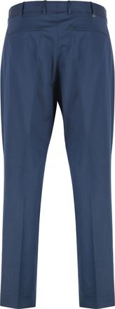 Pantaloni Torino Mens Trousers Silkochino Blue Silk Chinos