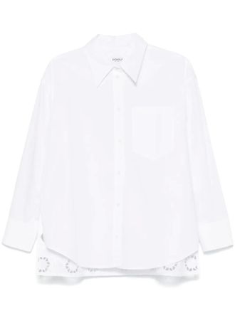 Dondup Blouse met broderie anglaise - Wit