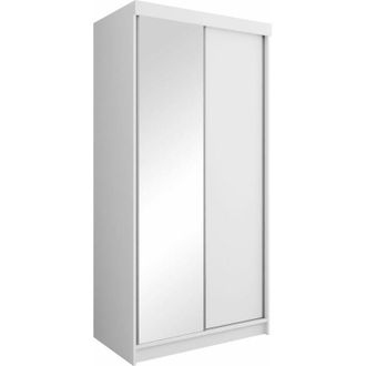 Mirjan24 Mobilier1 - Armario Dover 103, Blanco, 200x100x62cm, Puertas De Armario: Correderas, N&uacute;mero De Estantes: 0, Led