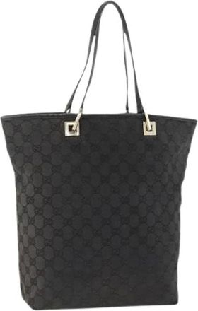 Gucci Pre-owned Tote Bags, female, Black, Size: ONE SIZE Pre-owned Vintage Tote Bag