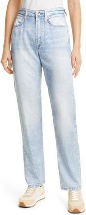 Rag & Bone Alex Liquid High Waist Straight Leg Tromp Loeil Pants in Luna at Nordstrom Rack, Size 30