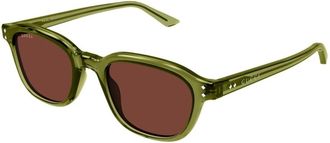 Gucci Stijlvolle Zonnebril 004 - unisex - Accessoires - Groen - Maat: 50 MM