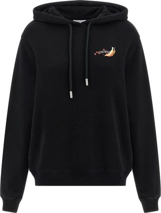 Off-white Dames, Sweatshirts & Hoodies, Zwart, Maat: XS Katoen