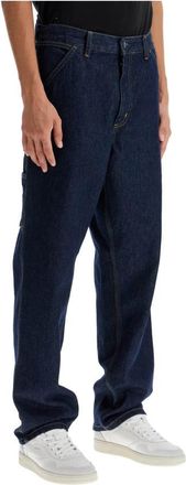 Carhartt Work in Progress Single Knee Pant - Heren - Regular Fit Jeans - Blauw - W33 L30 - Katoen - Jeans