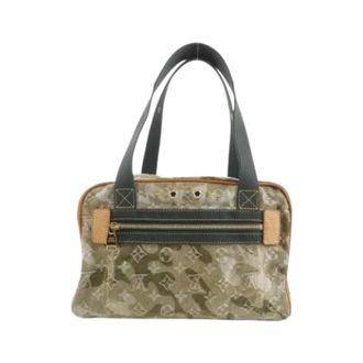 Louis Vuitton Pre-owned Vintage Schoudertas - Dames - Pre-owned - Groen - Maat: ONE Size Denim