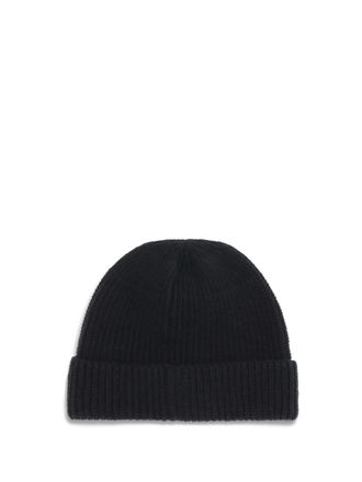 Prada Mens Beanie Hat With Logo Nero E Hairbands