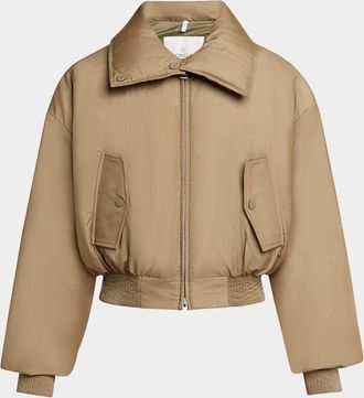 Moncler x Qiu Hao Chao Cropped Down Bomber Jacket