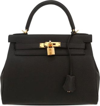 Hermès Borsa a mano Kelly 28 Sellier two-way - Nero