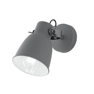 Luce-Ambiente-Design aplique Legend en Metal Gris Con Interior Blanco