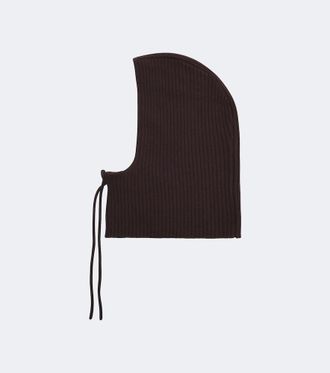 Yves Salomon Ribbed-knit cashmere balaclava