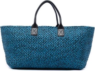 Bottega Veneta Pre-owned Bottega Veneta Large Lambskin Intreccio Cabat Tote Ladies H138MDY27QAAD2A0