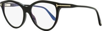 Tom Ford Womens Magnetic Clip-on Eyeglasses TF5772B 001 Black 55mm