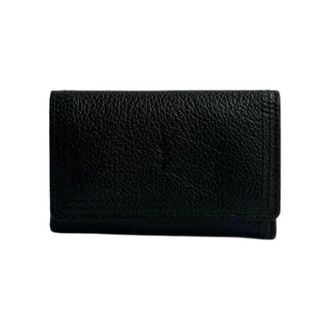 Saint Laurent Pre-owned Wallets, male, Black, Size: ONE SIZE Pre-owned Leather Key Case