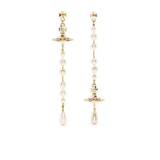 Vivienne Westwood Earrings, female, Yellow, Size: ONE SIZE Earrings