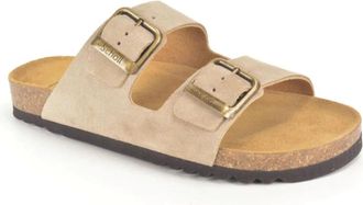 Scholl Muil 2B - Heren - Sandalen - Beige - 43 EU - Schoenen