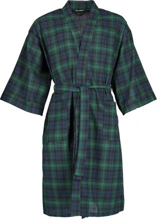 Leisureland Mens Plaid Broadcloth Robe