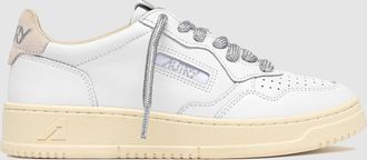 Autry Baskets Medalist Low Leat Swoll White Silver