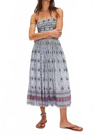 Free People Ravenna Printed Convertible Maxi Skirt In Blue