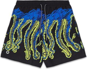 Octopus Beachwear - Heren - Strandmode - Zwart - XL - Katoen - Badmode