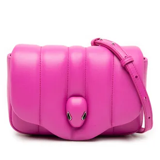 Bulgari Pink Ambush Nappa Serpenti Convertible Belt Bag